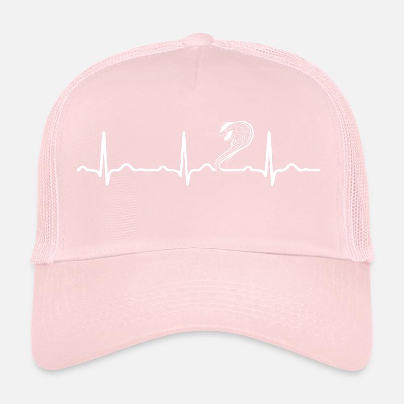 GESCHENK - EKG HERZLINIE COBRA SCHLANGE Whithe Trucker Cap