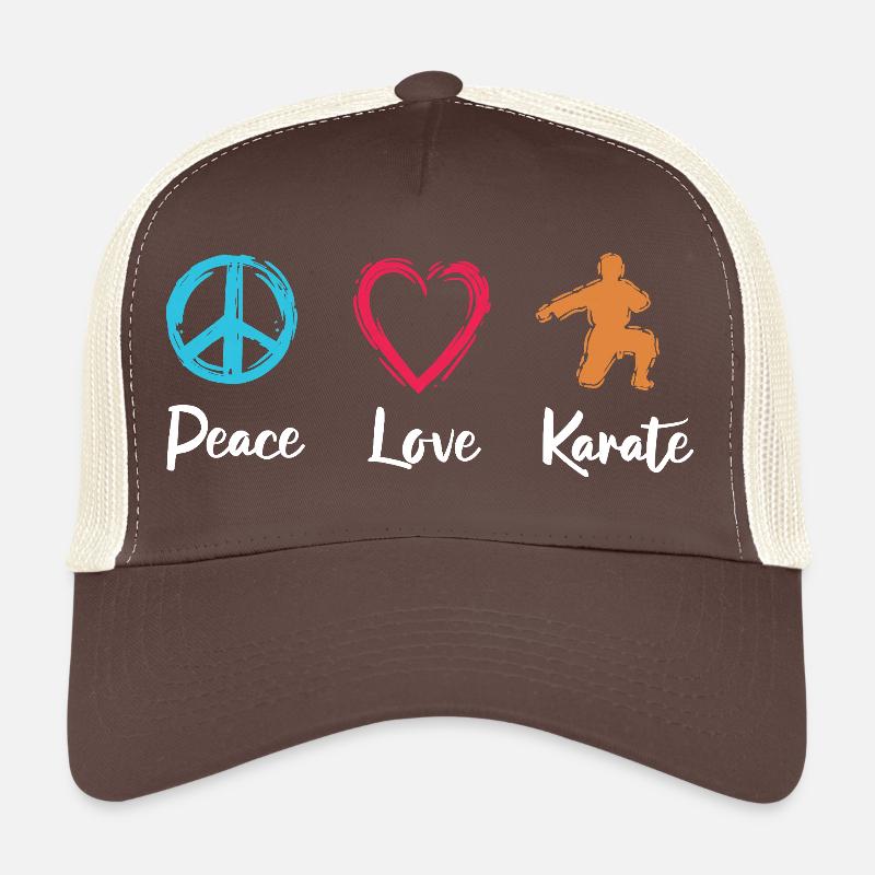 Frieden Liebe Karate Trucker Cap