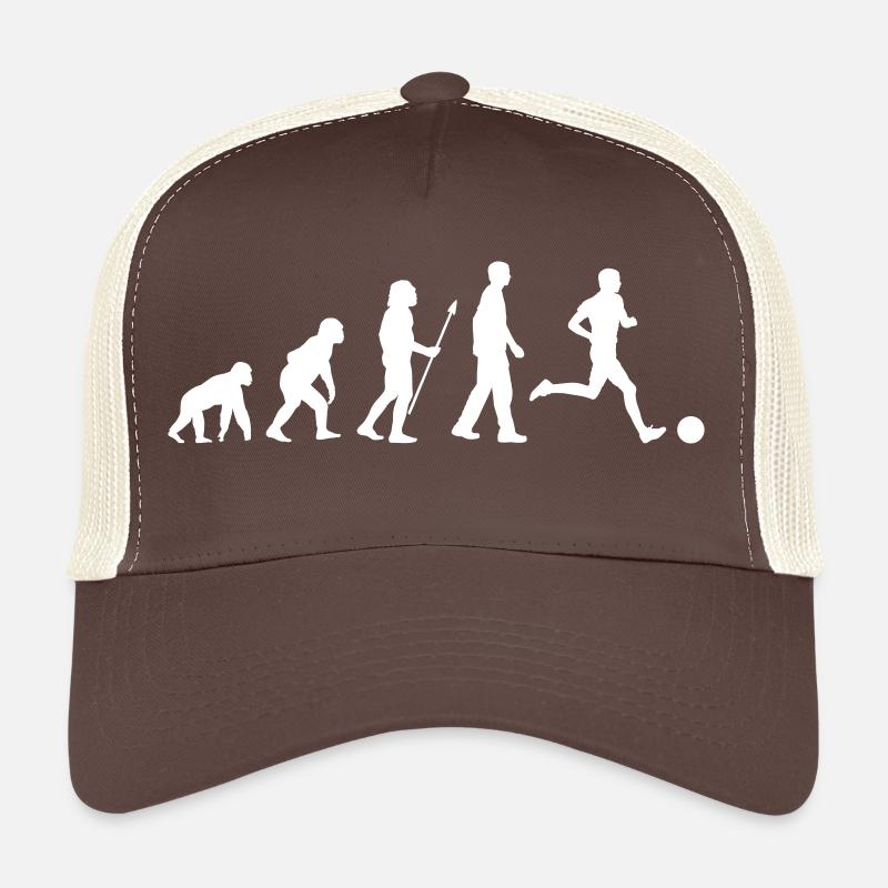 evolution soccer white - Casquette trucker  - marron/beige