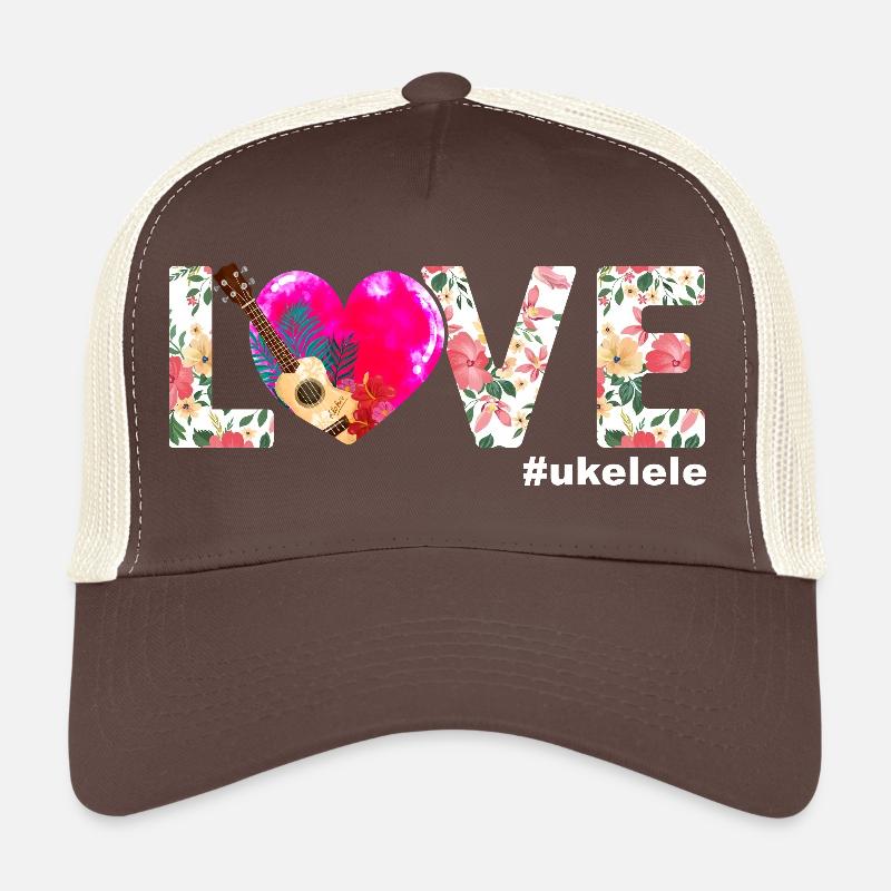 Ukulélé hawaïen Ukulélé Love Casquette trucker 