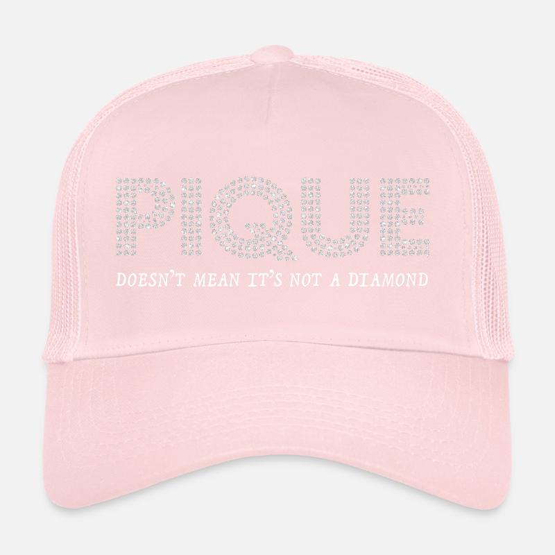 Conception PIQUE Diamond Sparkles Casquette trucker 