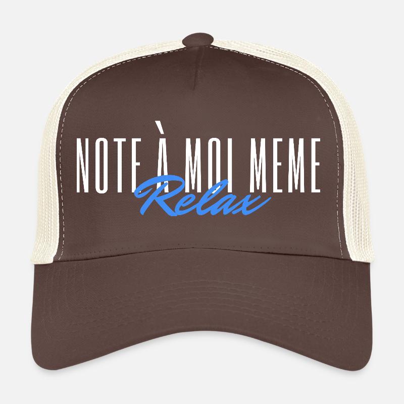 Note à moi même Relax - Casquette trucker  - marron/beige