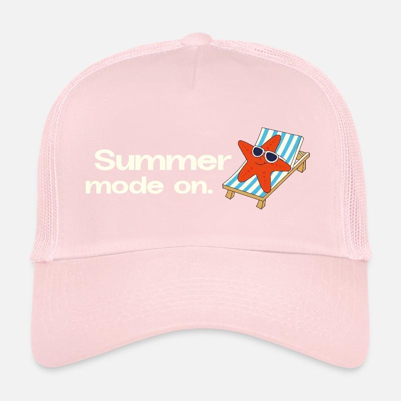 Mode Été Activé – Illustration rétro des fêtes Casquette trucker 