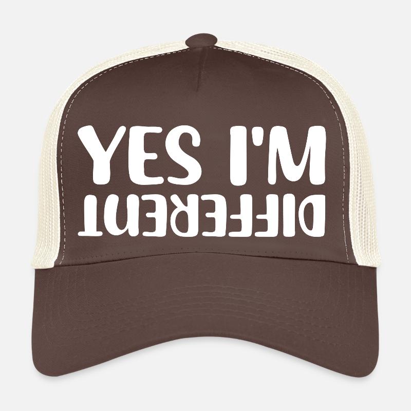 , je suis différent, idée de cadeau de dictons drôles Casquette trucker 