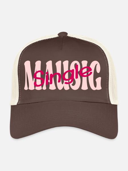 Single Maus Freundin - Trucker Cap - Braun/Beige