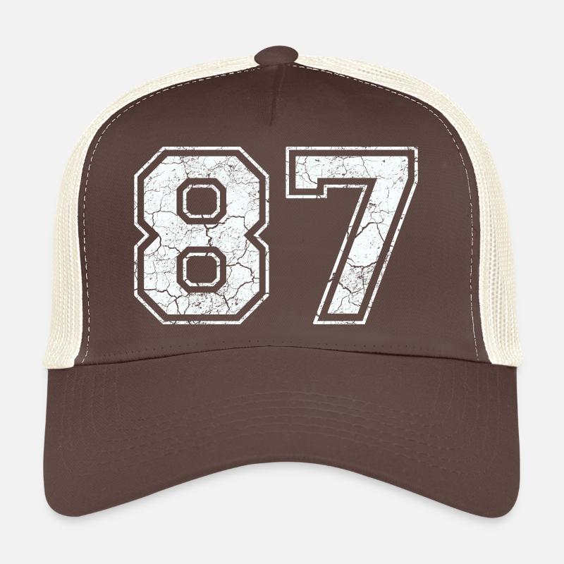 87 dans blanc in Used Look Casquette trucker 