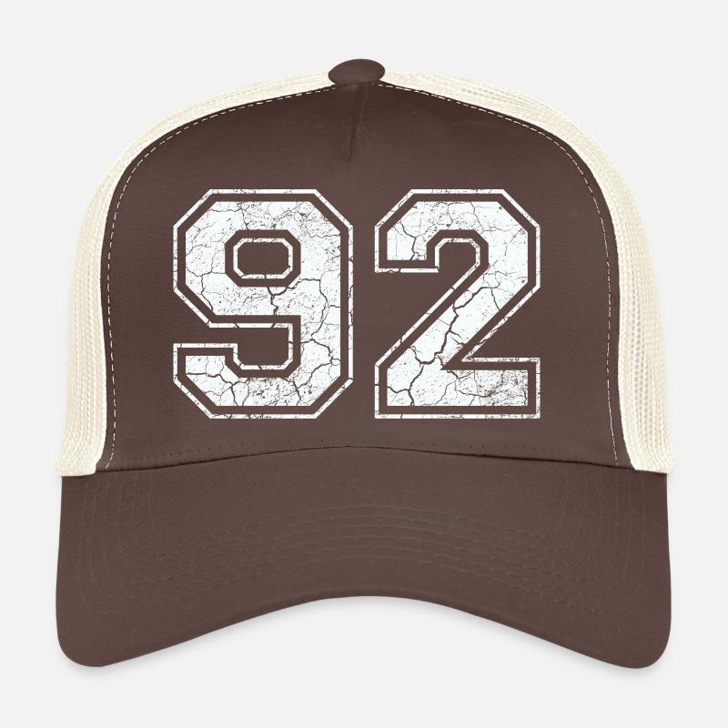 92 dans blanc in Used Look Casquette trucker 