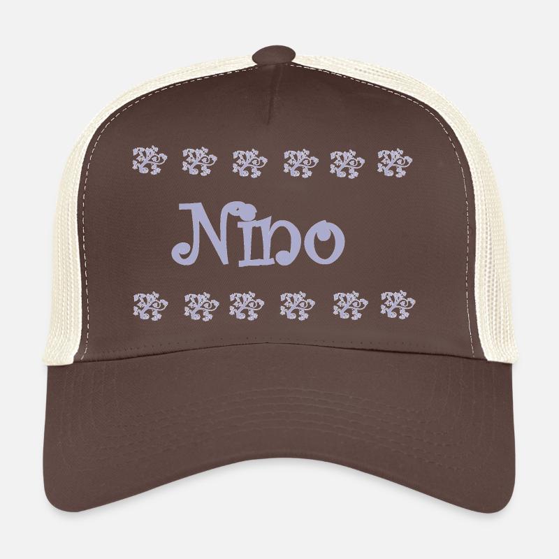 Nino Lavendel und Spitze - Trucker Cap - Braun/Beige
