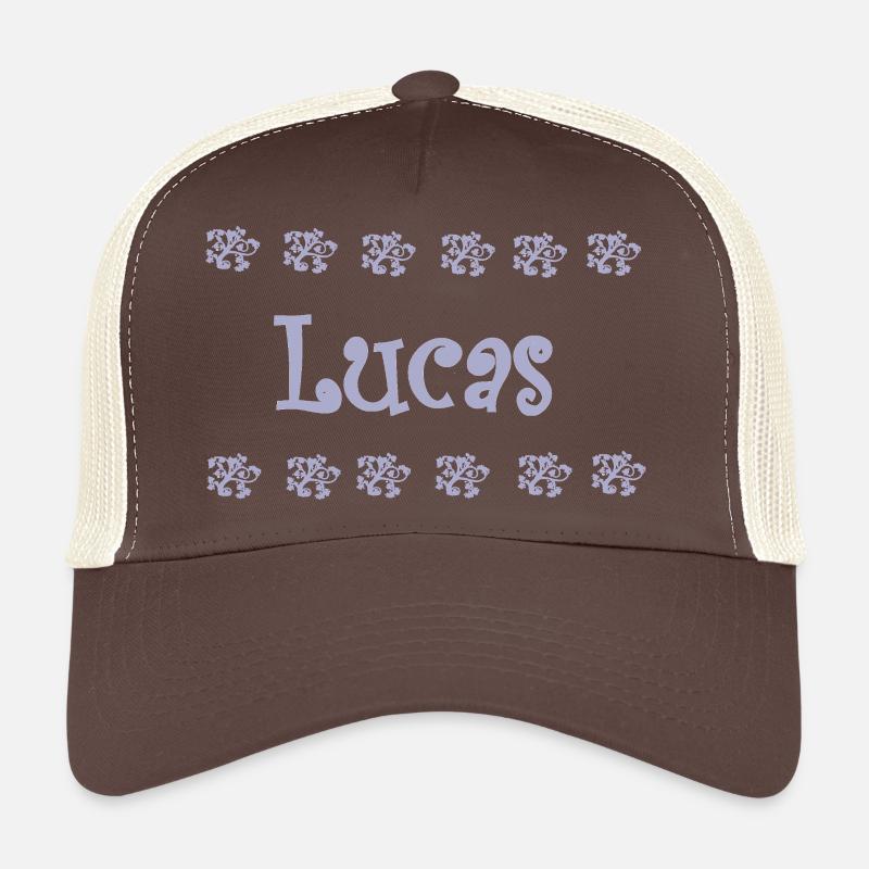 Lucas Floral Pastel - Trucker Cap - Braun/Beige