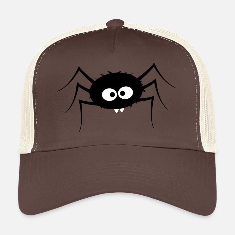 araignée - Casquette trucker  - marron/beige