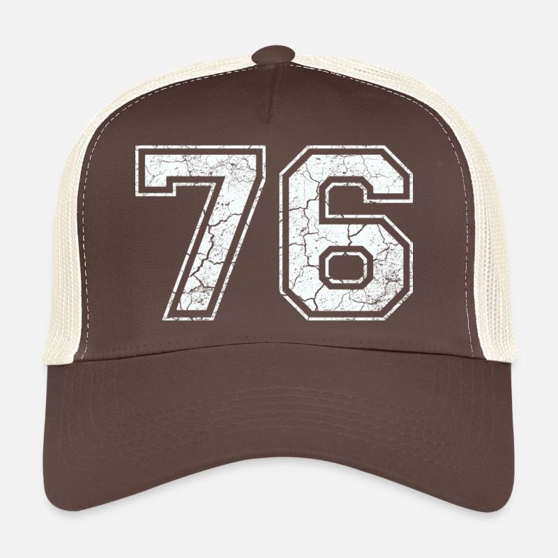 76 dans blanc in Used Look Casquette trucker 