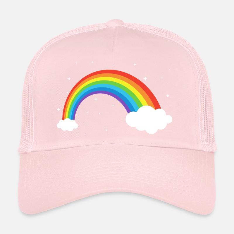 Arche arc-en-ciel cosmique Casquette trucker 