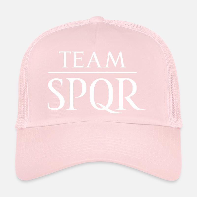 Team SPQR Logo Vector Bright Trucker Cap
