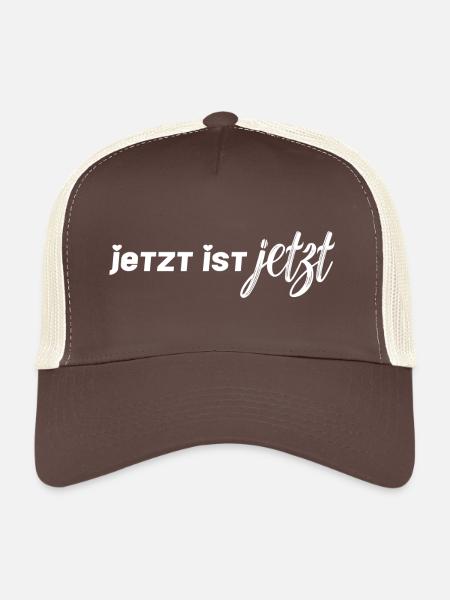 jetzt ist jetzt - Trucker Cap - Braun/Beige