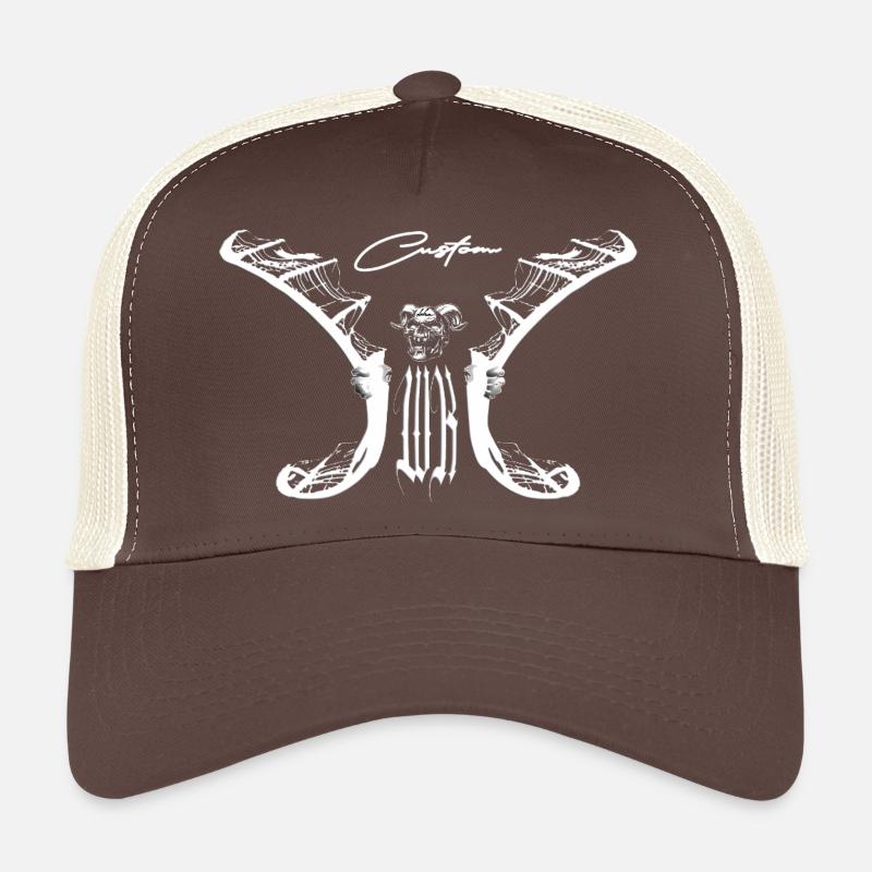 Faux Ailes Crâne Gothique Casquette trucker 