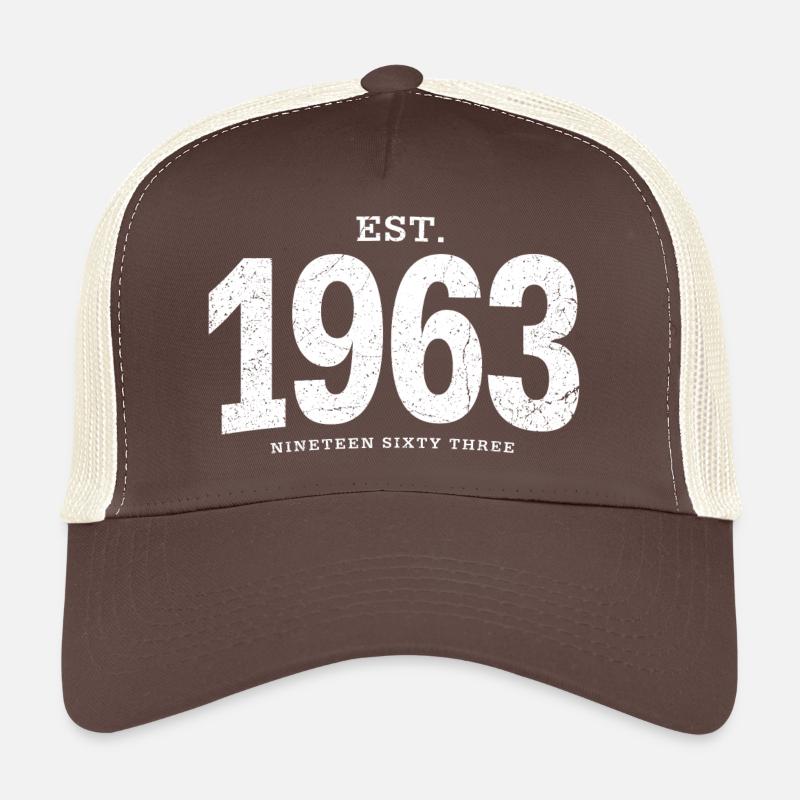 est. 1963 (white oldstyle) Trucker Cap