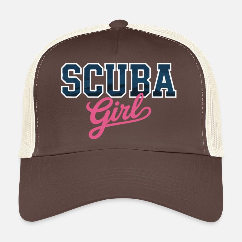 Conception de fille de plongée Casquette trucker 