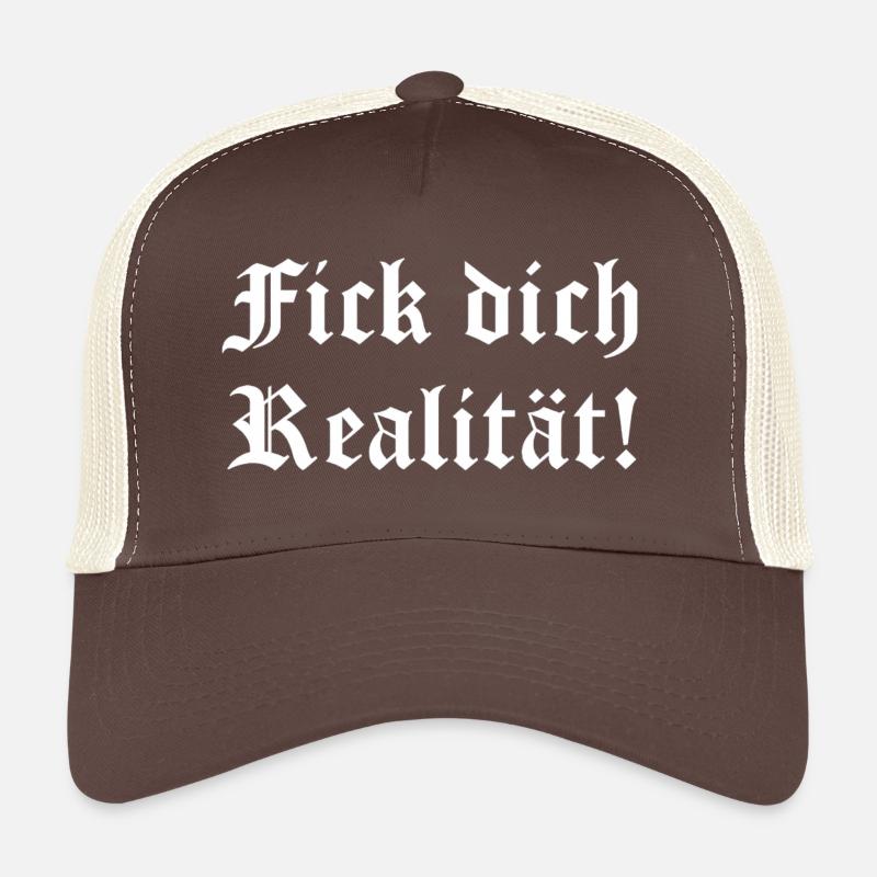 Fick dich Realität Gothic Trucker Cap
