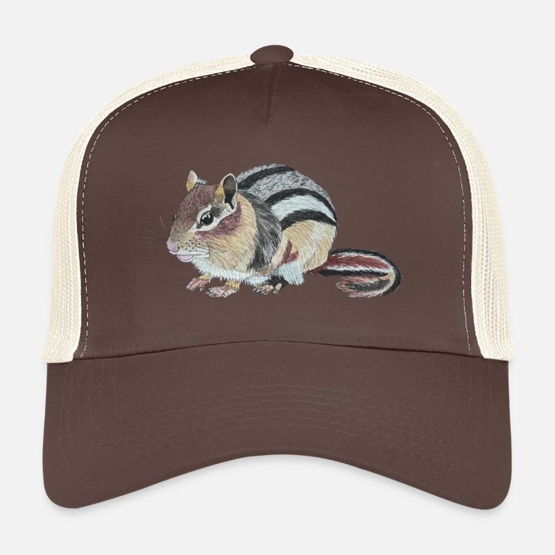 Tamia Chipmunk Joue Écureuil Burunduk Casquette trucker 
