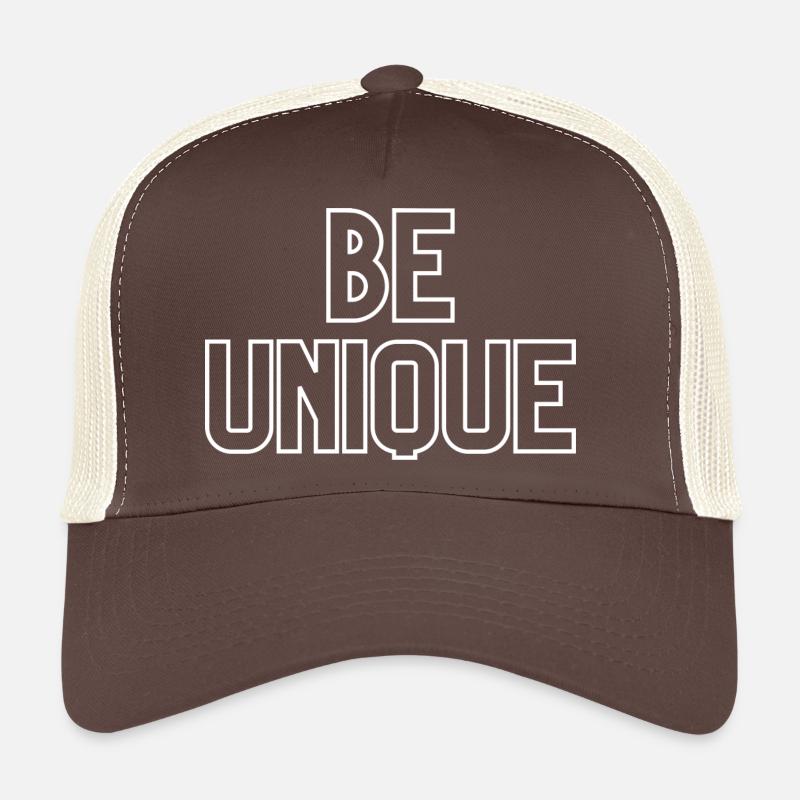 Sei Einzigartig | Be Unique - Trucker Cap - Braun/Beige