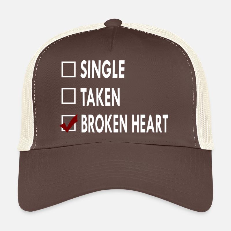 EINZELNES GEBROCHENES HERZ Trucker Cap