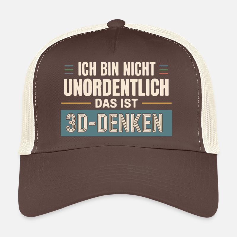 Je ne suis pas désordonné, c’est de la pensée 3D Casquette trucker 