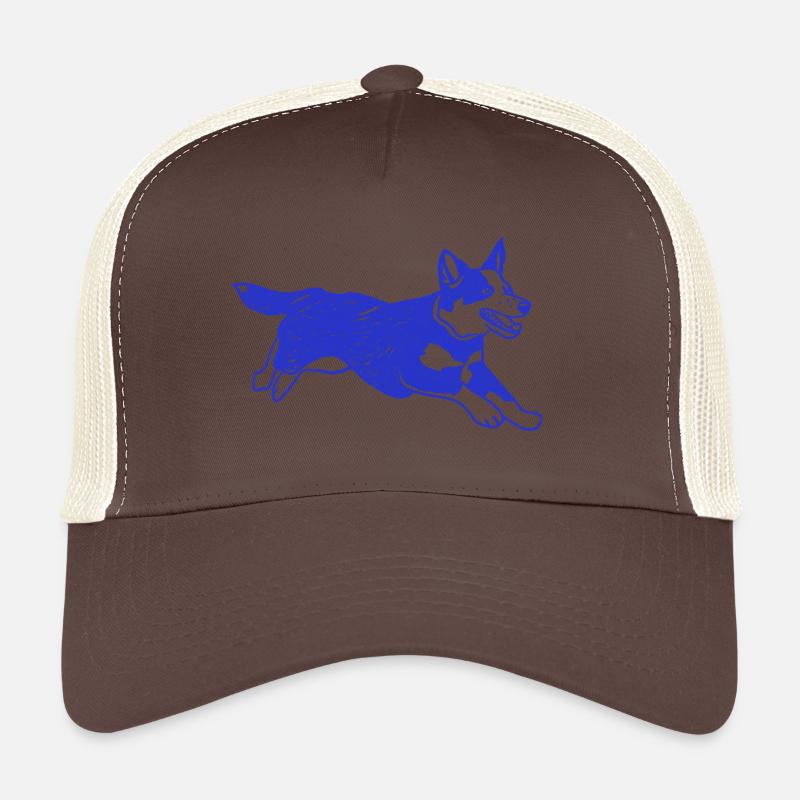 Bouvier australien chien courant - Casquette trucker  - marron/beige