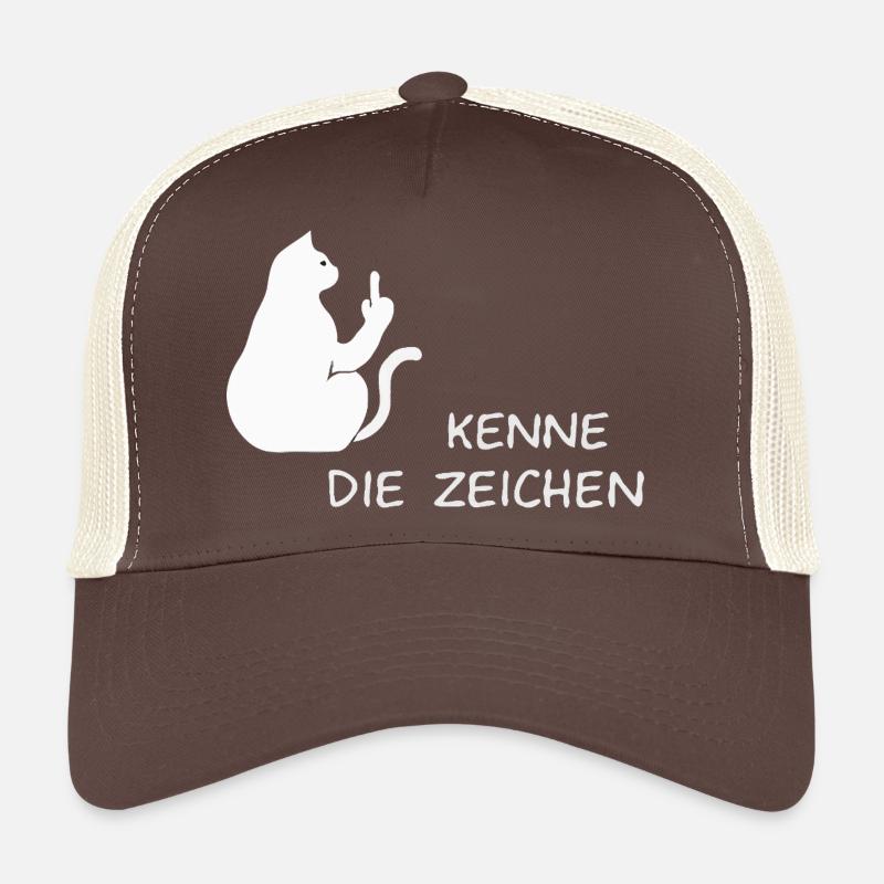 Chat chats chaton chat doigt d’honneur Casquette trucker 