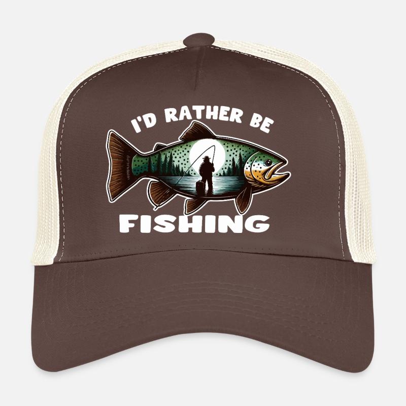 Je préfèrerais pêcher Casquette trucker 