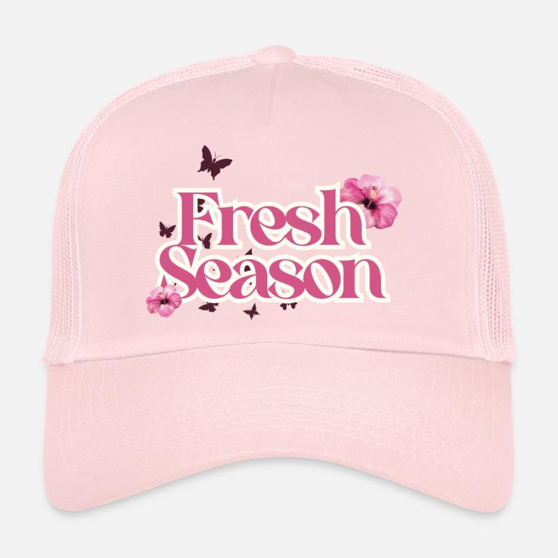 Fraîche Saison Floral Script Casquette trucker 