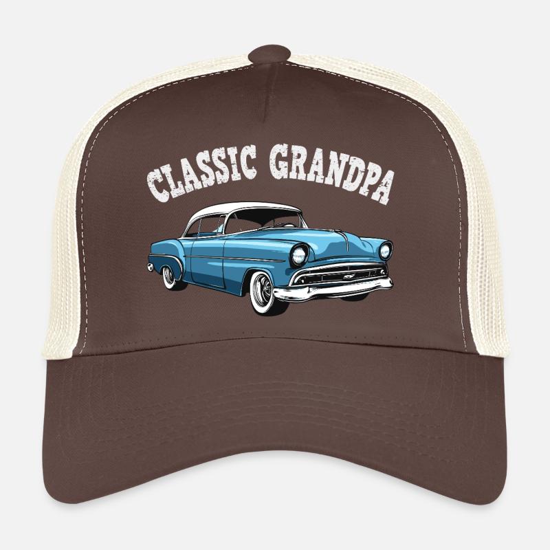Classique Bleu Classique Grand-père Casquette trucker 