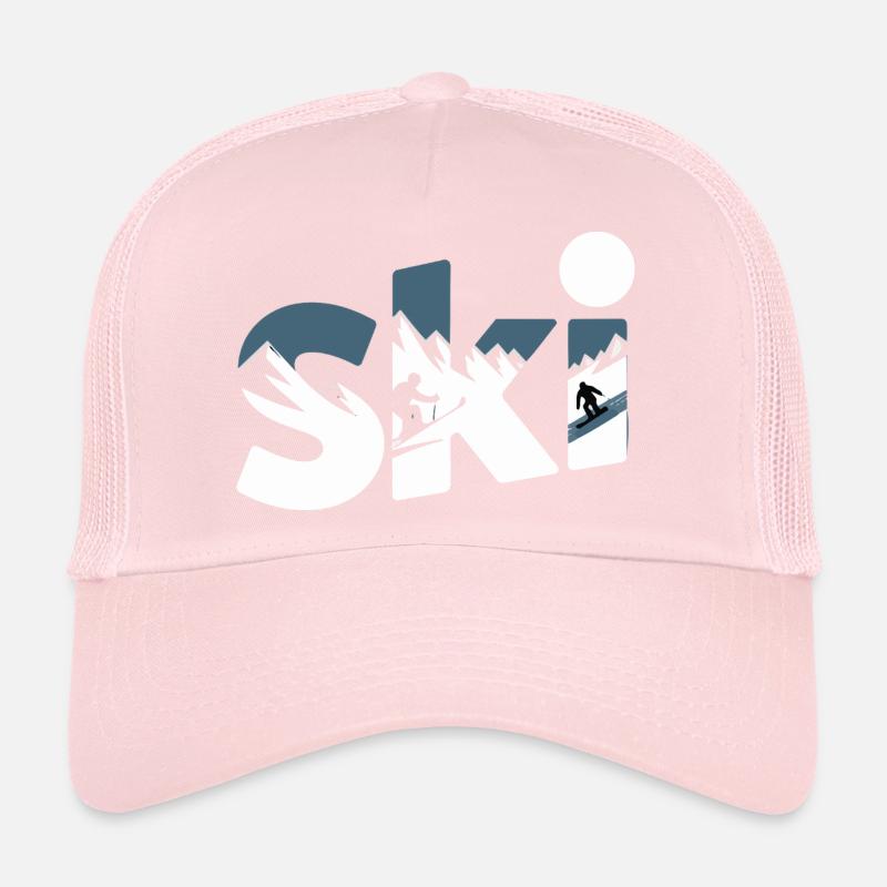 Conception faute de Panorama de la Montagne de Ski Casquette trucker 