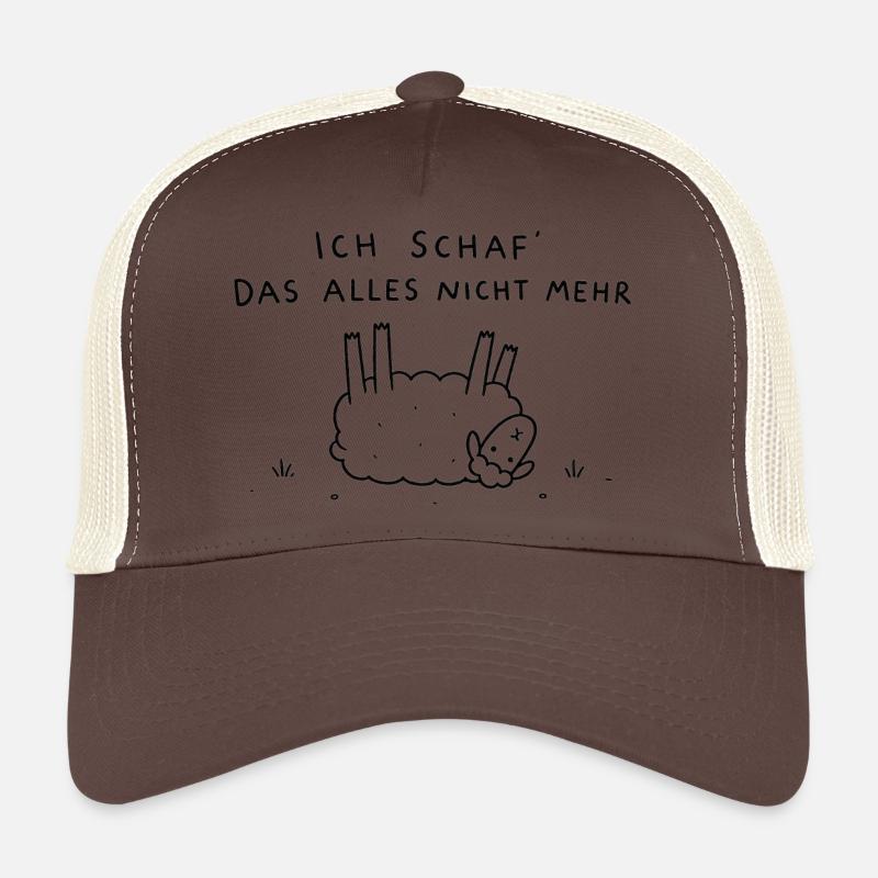 Ich schaf' das alles nicht mehr - Trucker Cap - Braun/Beige