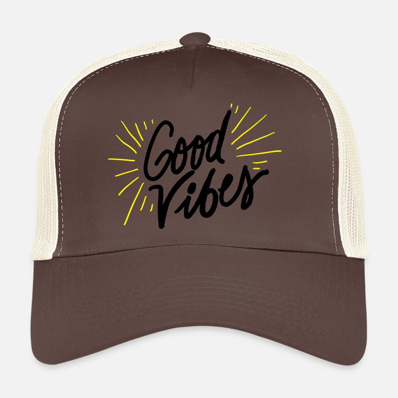 good vibes - Casquette trucker - marron/beige