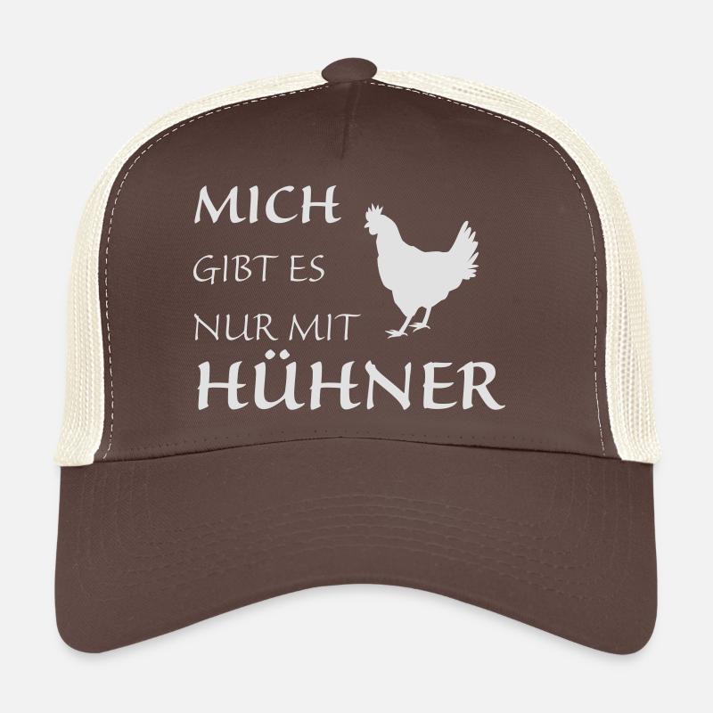 Hühner - Trucker Cap - Braun/Beige