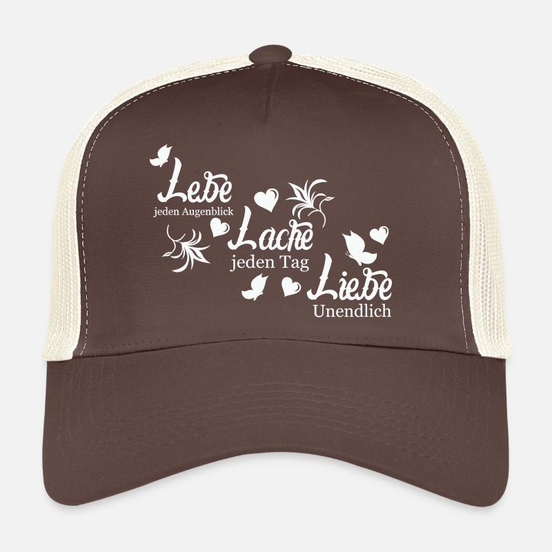 Lebe Lache Liebe Trucker Cap