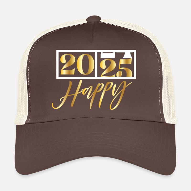 2025 Happy – Funny Silvester Design Trucker Cap