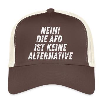 NO, THE AFD IS NOT AN ALTERNATIVE - Trucker Cap - brown/beige - Front