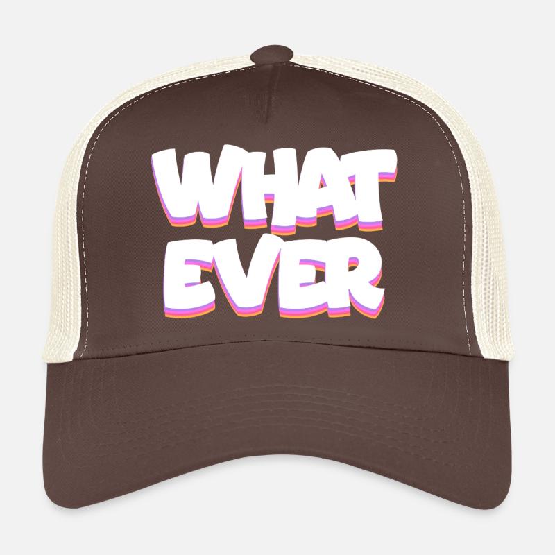 What Ever - Trucker Cap - Braun/Beige