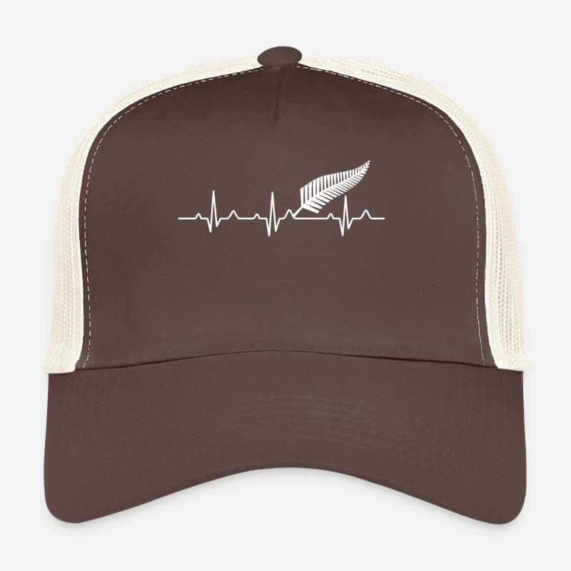 Neuseeland - Geschenk - Trucker Cap - Braun/Beige