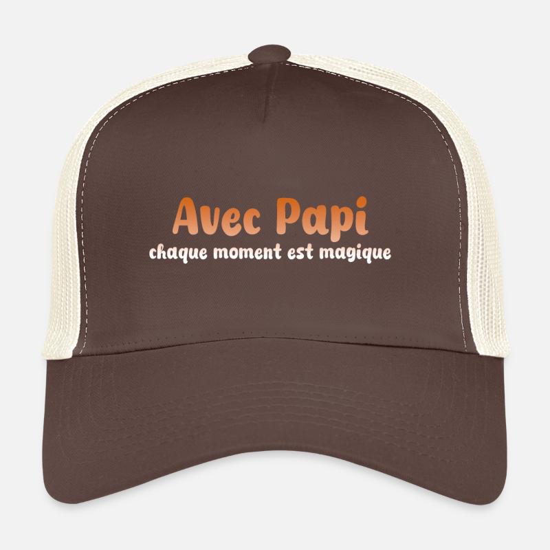 PAPI PAPA GRAND PERE HUMOUR PAPY BLAGUE 8 Casquette trucker 