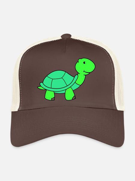 turtle - Trucker Cap - brown/beige - Front