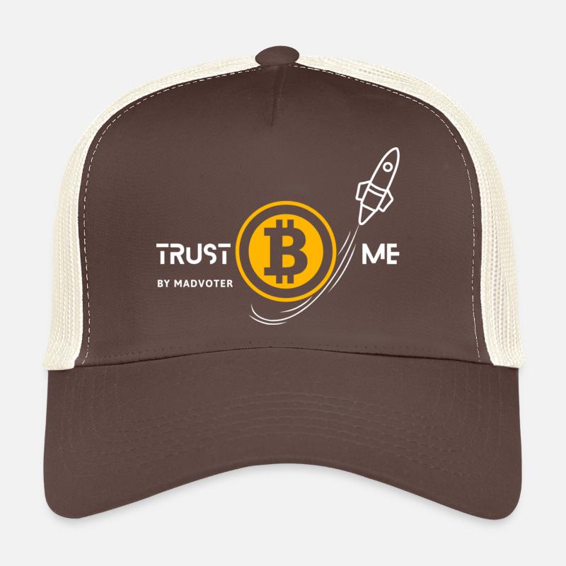 TRUST ME BITCOIN 1 weiß Trucker Cap