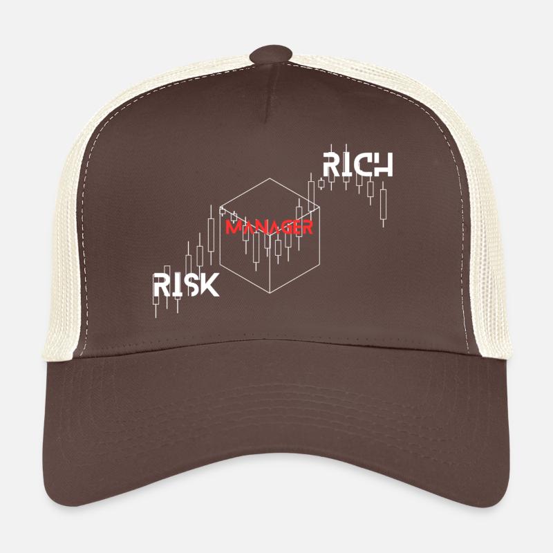 RISK RICH 1 - Trucker Cap - Braun/Beige