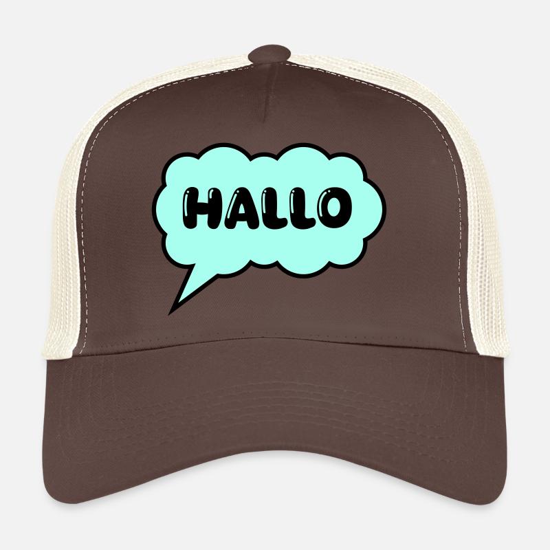 Bulle de dialogue Bonjour Casquette trucker 