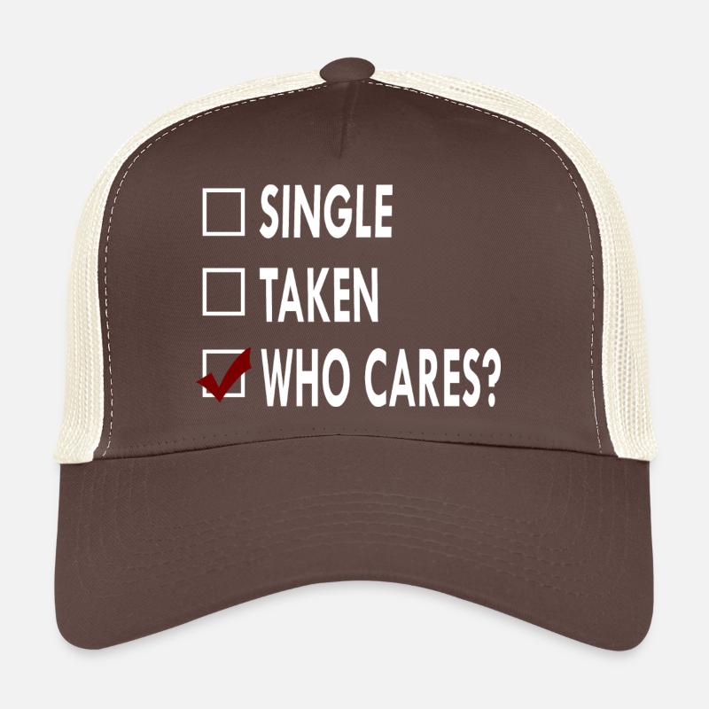 SINGLE who caRES Casquette trucker 