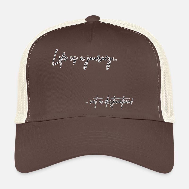 Das Leben ist eine Reise Zitat Design Trucker Cap