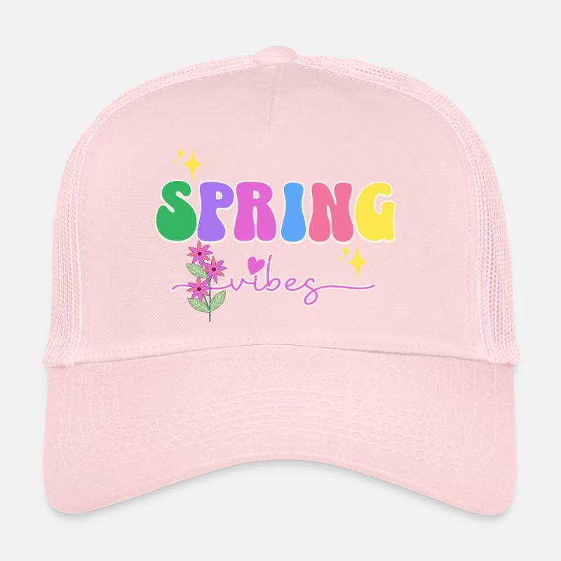 Spring Vibes: Bunte Blüten, Frühling Trucker Cap