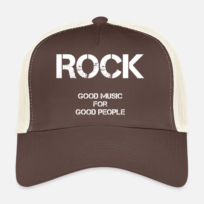 Rock is all you need - Trucker Cap - brown/beige