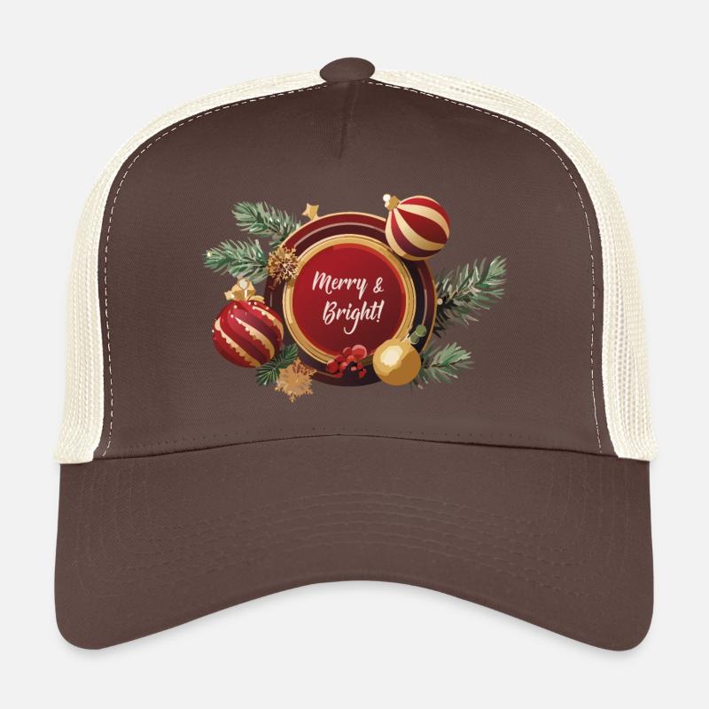 Merry & Bright | Weihnachten | Weihnachtskugeln Trucker Cap